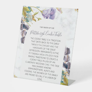 MARIAGE DE SIGNE DE TABLEAU DE COOKIES PITTSBURGH