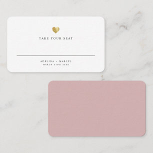 Mariage de table Elegant Or moderne Carte Place