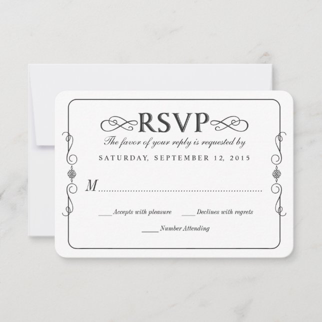 Mariage de tableau de bord rustique RSVP (Devant)