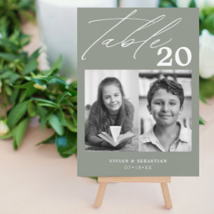 Mariage de taille minimale Numéro de table Deux im