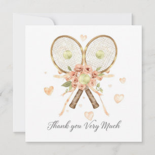 Mariage de tennis avec raquette et coeur d'amour