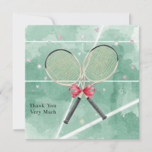 Mariage de tennis avec raquette et coeur d'amour
