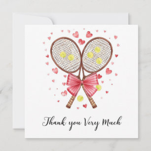 Mariage de tennis avec raquette et cœurs d'amour