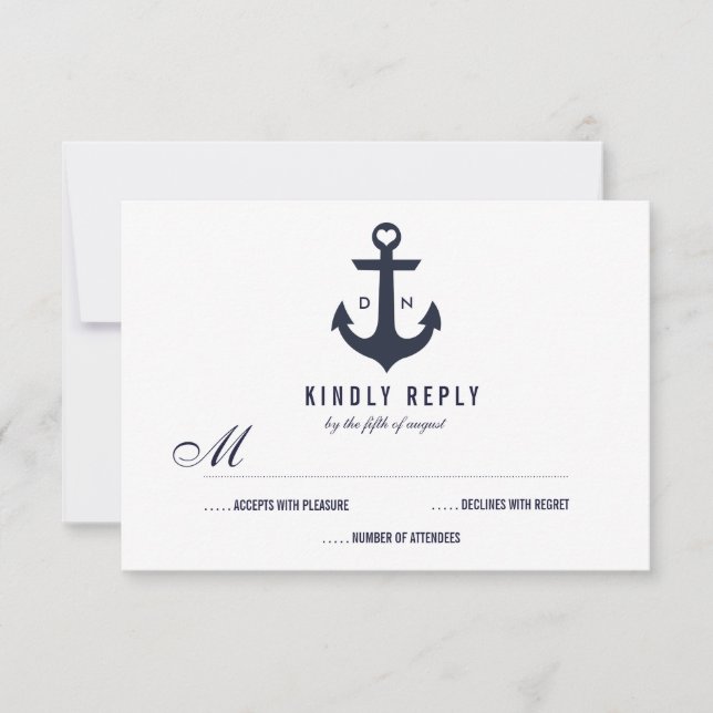 Mariage de thème nautique RSVP | Mariage (Devant)