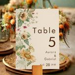 Mariage de tournesol rustique Beige Carte Numéro d<br><div class="desc">Ce tournesol rustique beige mariage numéro de table design de carte Caractéristiques tournesols, fleurs sauvages, et éléments floraux d'inspiration vintage sur un arrière - plan beige neutre. Ce design offre une esthétique simple mais captivante, parfaite pour vos fêtes d'automne ou d'été. Explorez notre collection aujourd'hui et imprégnez votre mariage de...</div>