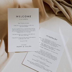 Mariage de typographie chic Bienvenue Lettre & Iti