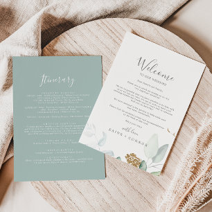 Mariage de verdure Airy Bienvenue Lettre & Itinéra