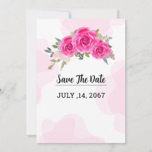 Mariage Delicate Beauté Invitation Modèle