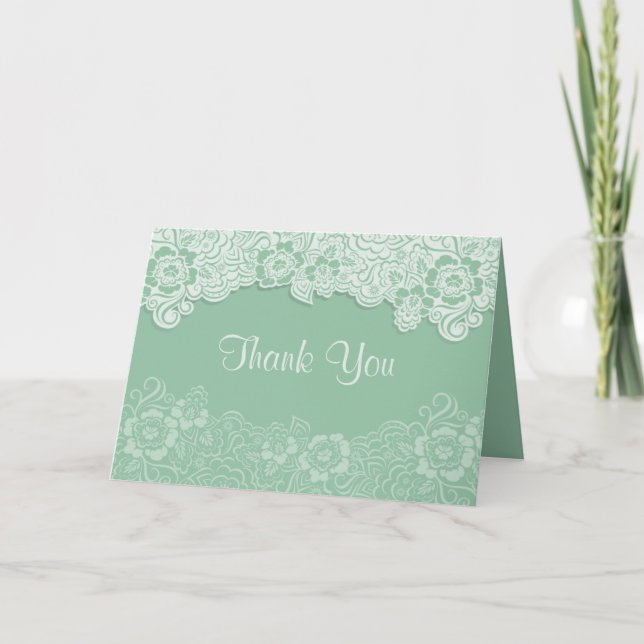 Mariage Dentelle de Menthe - Merci (Devant)