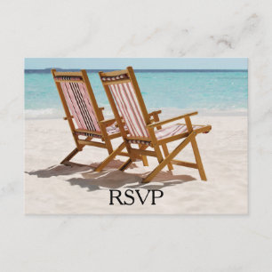Mariage des chaises de plage RSVP