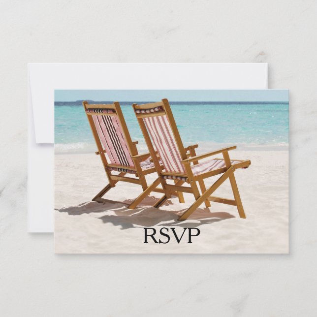 Mariage des chaises de plage RSVP (Devant)