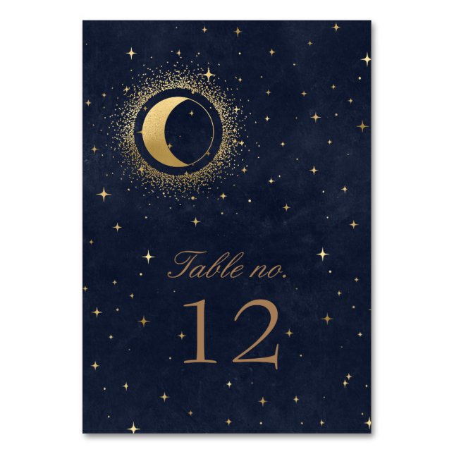 Mariage des étoiles d'or céleste Numéro de table (Par défaut)
