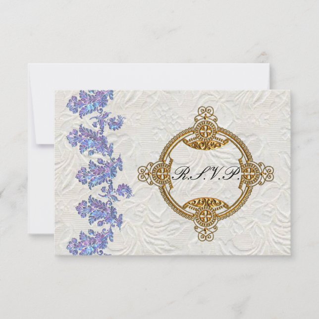 Mariage des Feuilles de la lavande à bijoux RSVP (Devant)