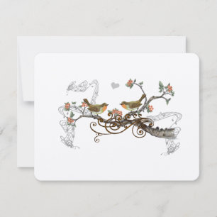 Mariage des Inséparables Vintages de corail RSVP