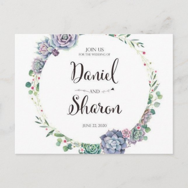 Mariage des invitations (Devant)