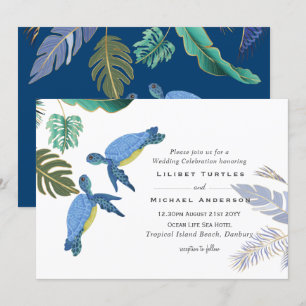 Mariage des Tortues Marines Bleu Jaune