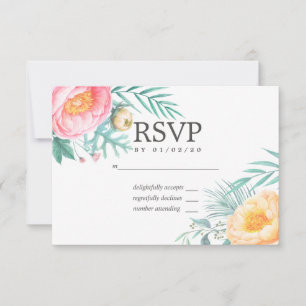 Mariage d'été à la Monnaie Tropicale Florale RSVP