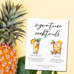 Mariage d'été Signature Cocktails Menu