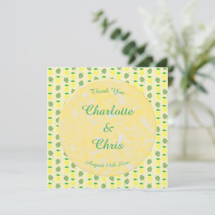 Mariage d'été tropical Ananas et Palm Feuille