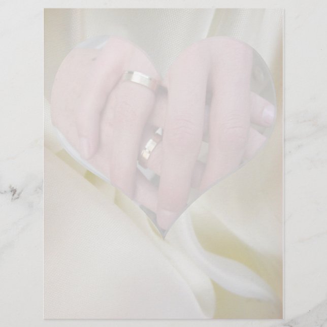 Mariage Deux mains ensemble Coeur (Devant)