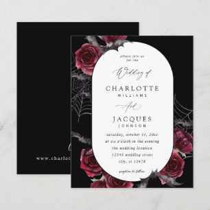 Mariage d'Halloween Rose rouge budget - Noir