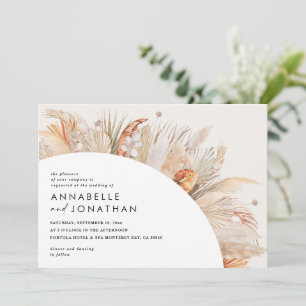 Mariage d'herbe en terre cuite bohème moderne