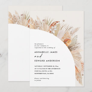 Mariage d'herbe en terre cuite bohème moderne