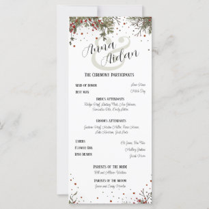 Mariage d'hiver Elégante Inspiritisme moderne