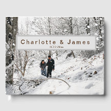 Mariage d'hiver livre d'hôtes