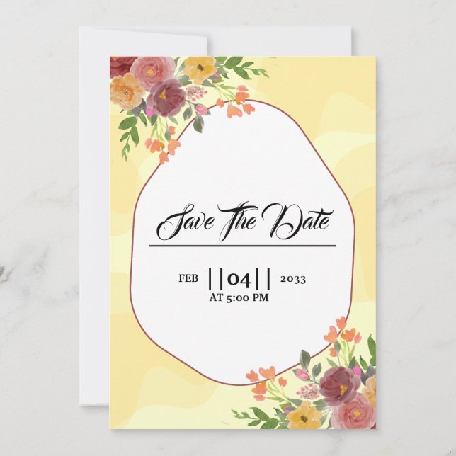Mariage d'hiver montagne paysage invitation (Dos)