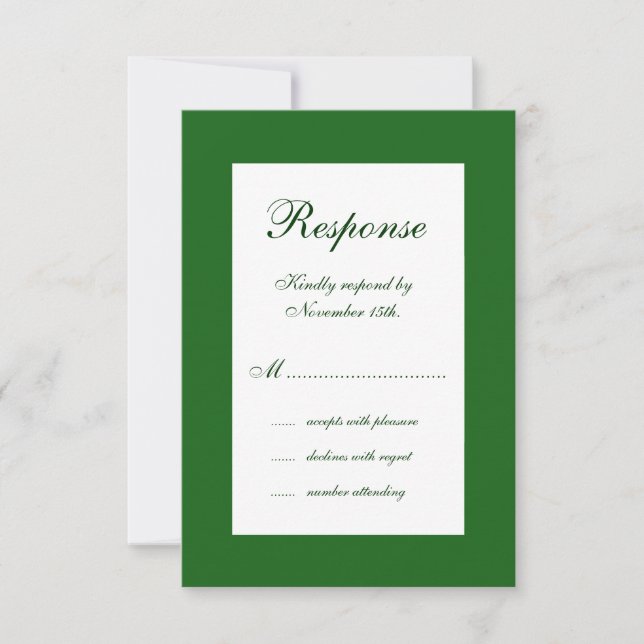 Mariage d'hiver RSVP (Devant)