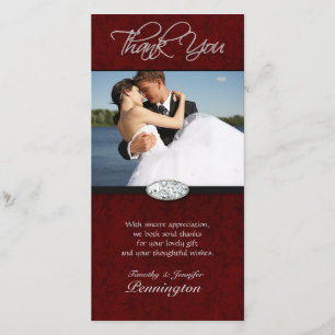 Mariage diamant tourbillon rouge profond merci pho