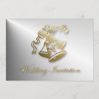 Mariage d'or Bells Faire-part de mariage