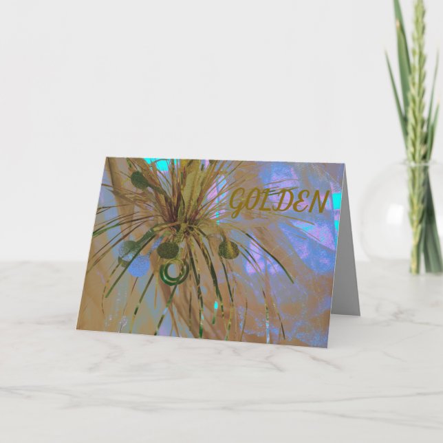 Mariage d'or Invitation 50 ans carte (Devant)