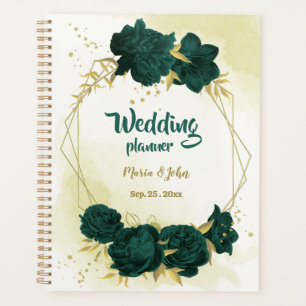 mariage d'or vert émeraude