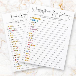 Mariage double face Emoji Pictionary Jeu