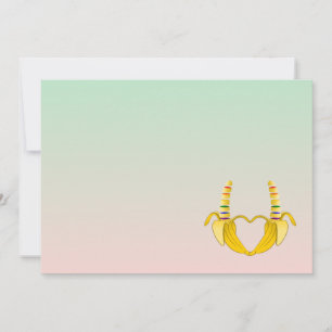 Mariage Drôle Gay Cœur de Banane
