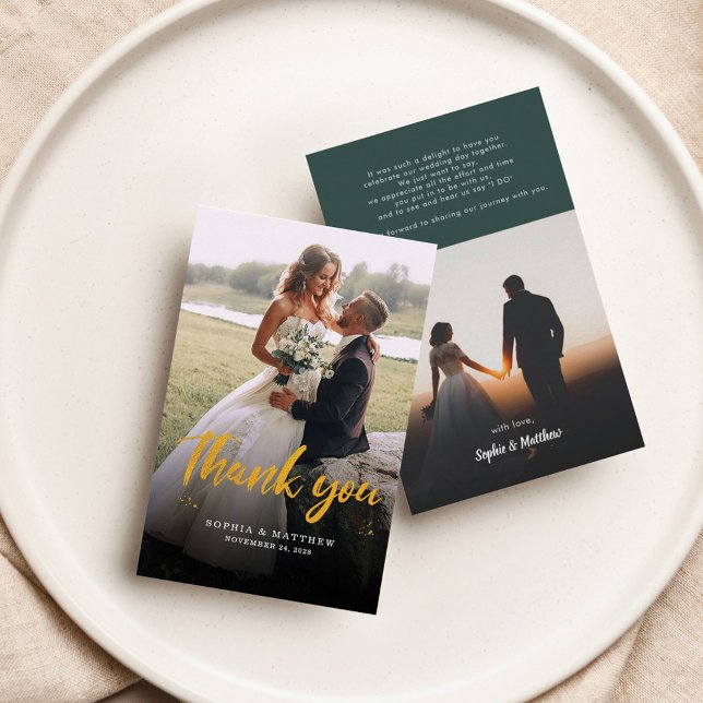 Mariage du budget - Carte de remerciements à la ma (Créateur téléchargé)