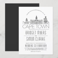 Mariage du Cap | Invitation Skyline