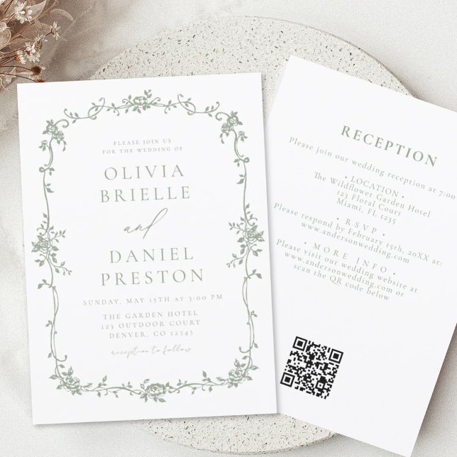 Mariage du code QR français de la page budgétaire  (Créateur téléchargé)