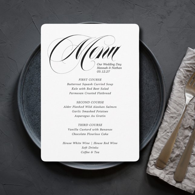 Mariage du menu Titre Luxe (Créateur téléchargé)