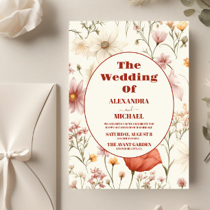 Mariage du modèle de Fleur sauvage de budget