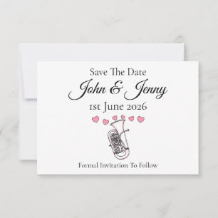 Mariage du musicien euphonium Enregistrer la date