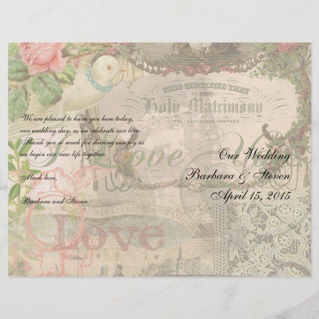 Mariage élégant Antique Mariage Vintage (Devant)