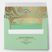 Mariage Élégant Art Déco Saphir Diamant Or