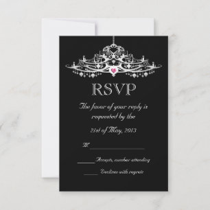 Mariage élégant de lustre RSVP