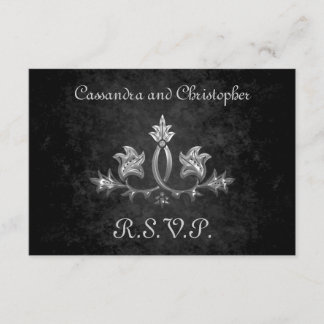Mariage élégant gothique foncé romance RSVP