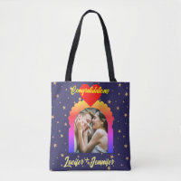 Mariage élégant moderne personnalisé Photo Sacs Ca