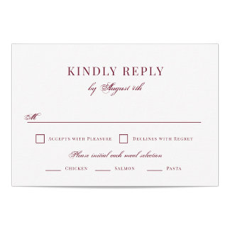 Mariage élégant RSVP