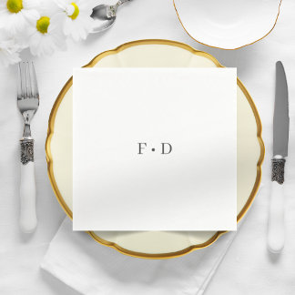 Mariage élégant serviettes en papier simple